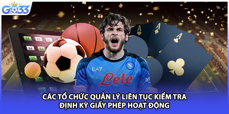 Các tổ chức quản lý liên tục kiểm tra định kỳ giấy phép hoạt động